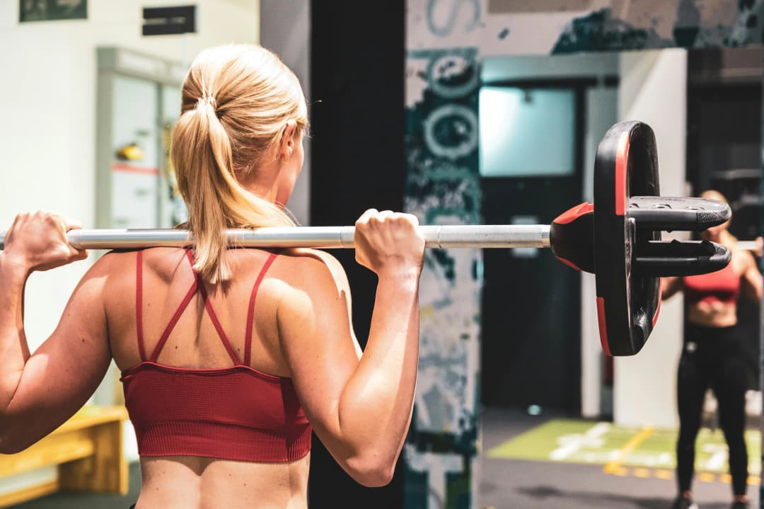 lady in gym